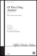 Of Thee I Sing America SAB choral sheet music cover